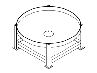Chemtainer Cone Bottom Tank Stand (For 500 Gallon Tank)