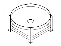 Chemtainer Cone Bottom Tank Stand (For 500 Gallon Tank)
