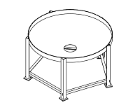 Chemtainer Cone Bottom Tank Stand (For 750 Gallon Tank)