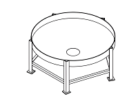 Chemtainer Cone Bottom Tank Stand (For 1000 Gallon Tank)