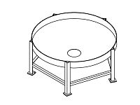 Chemtainer Cone Bottom Tank Stand (For 1000 Gallon Tank)