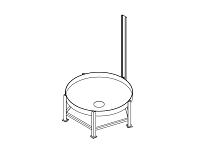Chemtainer Cone Bottom Tank Stand With Mixer Mount (For 1000 Gallon Tank)