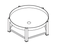 Chemtainer Cone Bottom Tank Stand (For 1500 Gallon Tank)