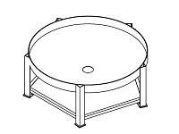 Chemtainer Cone Bottom Tank Stand (For 1500 Gallon Tank)