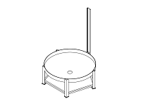 Chemtainer Cone Bottom Tank Stand With Mixer Mount (For 1500 Gallon Tank)
