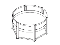 Chemtainer Cone Bottom Tank Stand (For 2000 Gallon Tank)