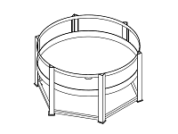 Chemtainer Cone Bottom Tank Stand (For 2000 Gallon Tank)