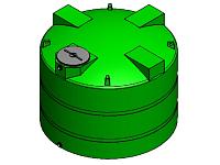 Custom Roto-Molding 2400 Gallon Water Storage Tank