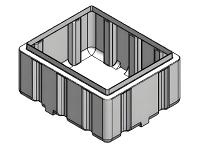 Custom Roto-Molding 300 Gallon Rectangular Open Top Tank