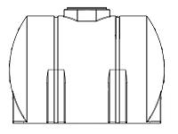 Custom Horizontal Leg Polyethylene Tank