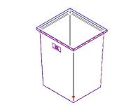 Duracast Rectangular Open Top Aquaculture Tank - 74 Gallon