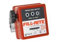 Fill-Rite 807CLN1 3-Wheel Mechanical, 1 in Liter Meter, 19-76 LPM Nickel Plated