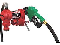 Fill-Rite FR1210HA1 12V Fuel Transfer Pump (Leaded Auto Nozzle, Hose, Suction Pipe) - 15 GPM