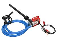 Fill-Rite FR1616 Portable 12 Volt DC Pump with Hose, Nozzle & Suction Pipe - 10 GPM