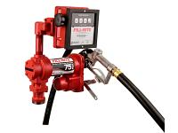 Fill-Rite FR4211HL 12V Fuel Transfer Pump (Manual Nozzle, Hose, Liter Meter, Suction Pipe) - 20 GPM