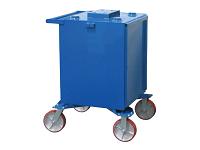 Fluidall Single Wall Lube Oil Tank With Casters - 75 Gallon