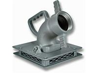 Fol-Da-Tank Aluminum Low Flow Low Level Strainer - 4" NH Threads