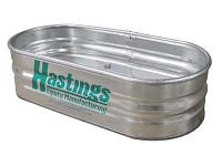 Hastings 22GA Steel Round End Sheep Stock Tank - 2' x 1' x 4' - 48 Gallon