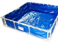 Husky Hazmat Aluminum Decontamination Pool - 5' x 5' x 1' 