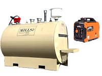 Mills Double Wall Mule Generator Powered Skid Tank (UL142) - 550 Gallons
