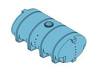 Norwesco Heavy Duty Drainable Leg Tank - 3210 Gallon