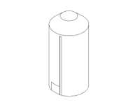 Norwesco Vertical Chemical Storage Tank - 75 Gallon