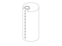 Norwesco Vertical Chemical Storage Tank - 2000 Gallon