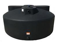 Norwesco Vertical Water Storage Tank (Black) - 600 Gallon