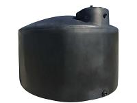 Norwesco Vertical Water Storage Tank (Black) - 1000 Gallon