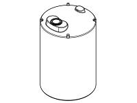 Norwesco Vertical Heavy Duty Chemical Storage Tank - 8400 Gallon