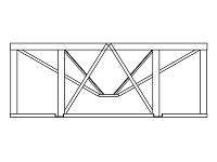 Norwesco Cone Bottom Tank Stand (For 5500 Gallon) - 30 Degree Slope