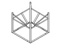 Norwesco Cone Bottom Tank Stand (For 300, 500 Gallon) - 45 Degree Slope