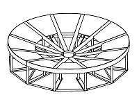 Norwesco Cone Bottom Tank Stand (For 10000 Gallon) - 15 Degree Slope