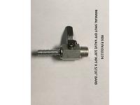 Manual Shut Off Valve - Aluminum 3/8" NPT x 5/16" Barb