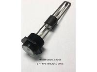 KUS (Wema) Visual - 1.5" Threaded Gauge - 12"