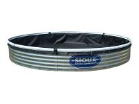 Sioux Steel 14GA Bottomless Stock Tank - 12' Diameter - 33" High - 2232 Gallons