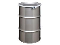 Skolnik Open Head 30 Gallon Stainless Steel Drum