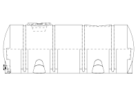 Snyder Horizontal Leg Tank (Heavy Duty) - 2000 Gallon