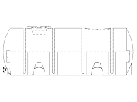 Snyder Horizontal Leg Tank (Heavy Duty) - 2000 Gallon