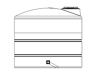 Snyder Vertical Chemical Storage Tank - 1000 Gallon