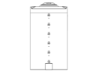 Snyder Vertical Chemical Storage Tank - 70 Gallon
