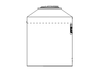 Snyder Vertical Chemical Storage Tank - 330 Gallon