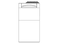 Snyder Vertical Chemical Tank (ASTM Certified) - HDLPE - 150 Gallons