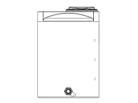 Snyder Vertical Chemical Storage Tank - 210 Gallon