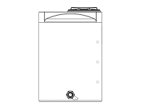 Snyder Vertical Chemical Storage Tank - 210 Gallon