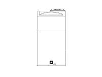 Snyder Vertical Water Storage Tank (Natural White) - 290 Gallon