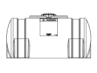 Snyder Horizontal Leg Tank (1.9 HDLPE) - 65 Gallon