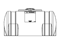 Snyder Horizontal Leg Tank (1.9 HDLPE) - 65 Gallon