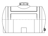 Snyder Horizontal Leg Tank (Heavy Duty) - 125 Gallon