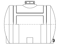 Snyder Horizontal Leg Tank (Heavy Duty) - 230 Gallon